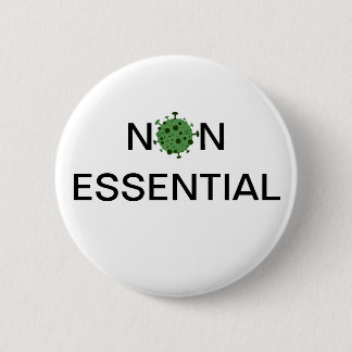 Badge Rond 5 Cm Employé non essentiel