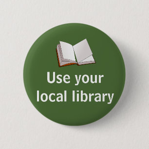 Badge Rond 5 Cm Employez votre bibliothèque locale