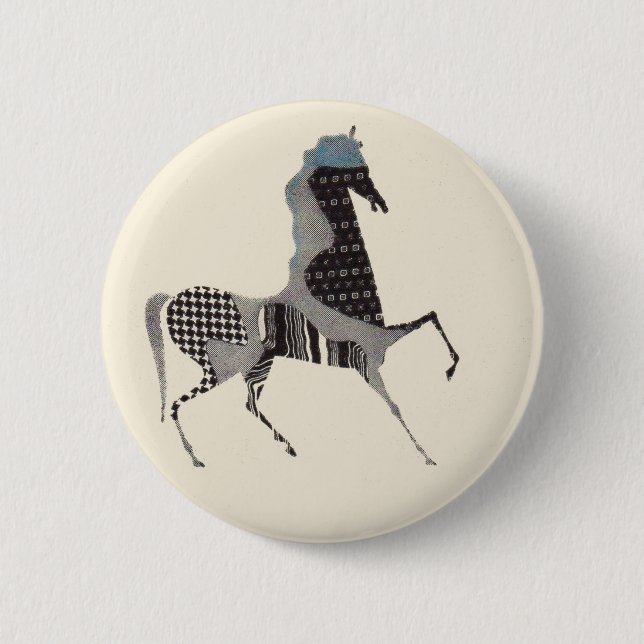 Badge Rond 5 Cm empreinte patchwork (Devant)