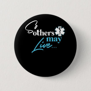 Badge Rond 5 Cm Ems Pour Que D'Autres Puissent Vivre