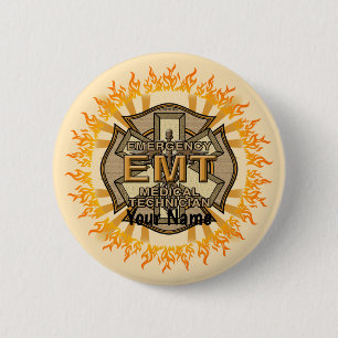 Badge Rond 5 Cm EMT Maltese croix pin
