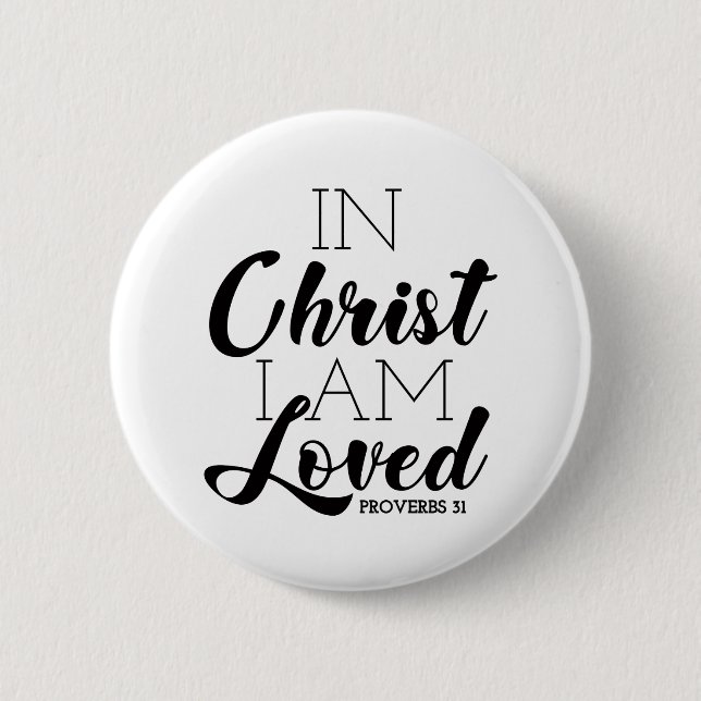 Badge Rond 5 Cm En Christ Je Suis Amoureux Écriture Promet Christi (Devant)