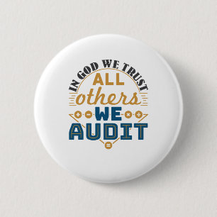 Badge Rond 5 Cm En Dieu, Nous Faisons Confiance À Tous Les Autres