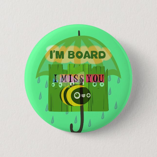 Badge Rond 5 Cm En gros, tu me manques (Devant)