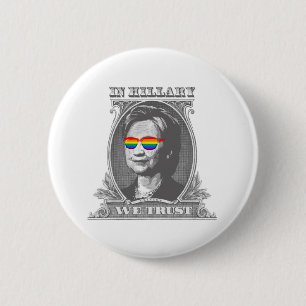 Badge Rond 5 Cm En Hillary nous faisons confiance