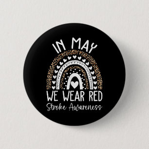 Badge Rond 5 Cm En Mai, Nous Portons Le Mois De Sensibilisation À