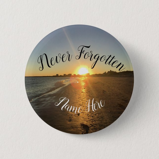 Badge Rond 5 Cm En mémoire d'amour (Devant)