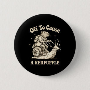 Badge Rond 5 Cm En partant pour causer un capybara fantaisiste sor