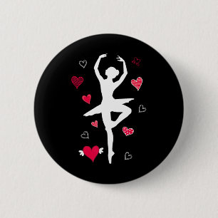 Badge Rond 5 Cm En Pointe Ballet Danser Ballerina Girls Femmes Hea