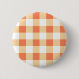 Badge Rond 5 Cm en vichy Motif