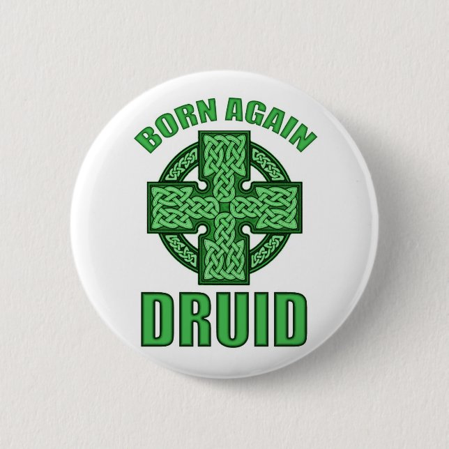 Badge Rond 5 Cm Encore né druide (Devant)