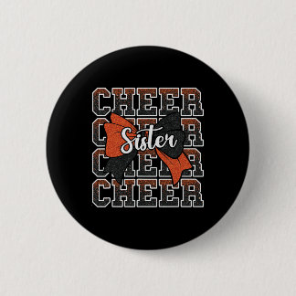 Badge Rond 5 Cm Encourage Soeur Arc Sport Cheerleader Cheerleading