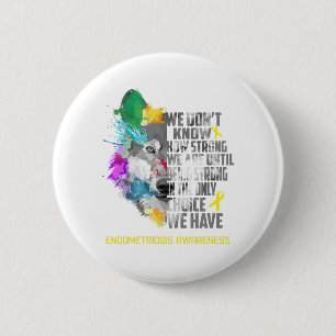 Badge Rond 5 Cm Endometriose Sensibilisation Ribbon Cadeaux de sou