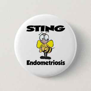 Badge Rond 5 Cm Endometriose STING