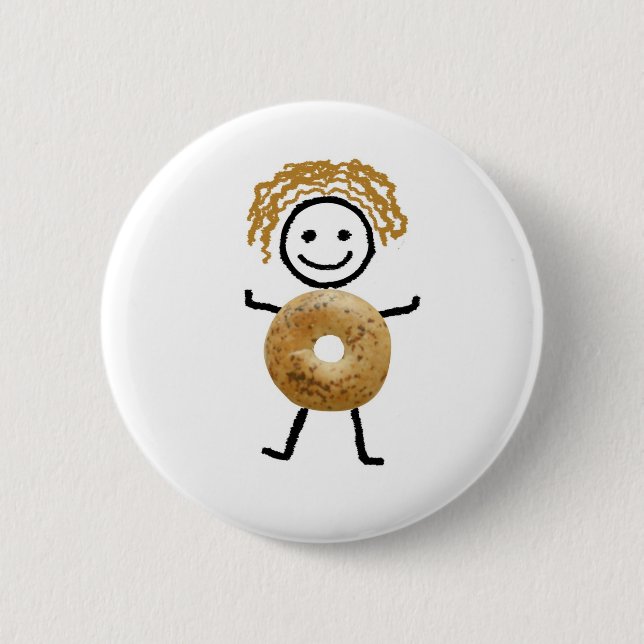Badge Rond 5 Cm Enfant de bagel (Devant)