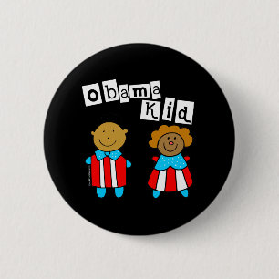 Badge Rond 5 Cm Enfant d'Obama