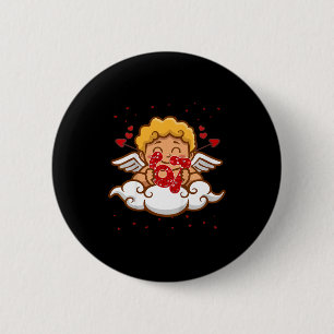 Badge Rond 5 Cm Enfants 6 7 Mème Six Sept Câlin 67 Saint-Valentin