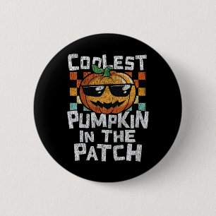 Badge Rond 5 Cm Enfants Citrouille le plus frais dans le Patch Tod