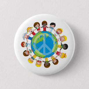 Badge Rond 5 Cm Enfants globaux