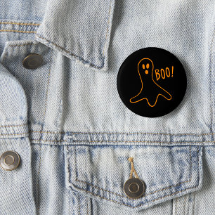Badge Rond 5 Cm Enfants mignonne effrayant Boo Halloween Fantôme N