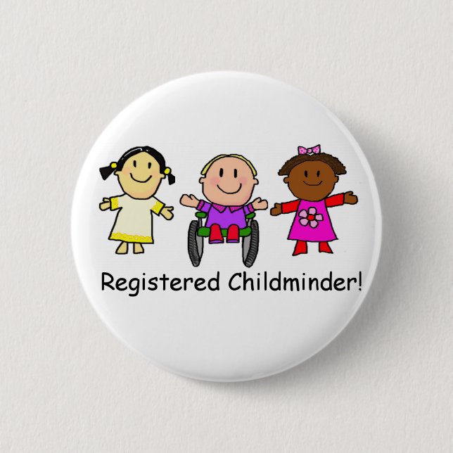 Badge Rond 5 Cm Enfants mineurs inscrits (Devant)