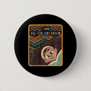 Badge Rond 5 Cm Enfants Mois de l'histoire des Noirs Afro Amour Af