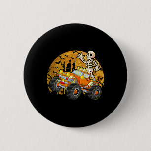 Badge Rond 5 Cm Enfants Skeleton équitation Monster Camion Hallowe