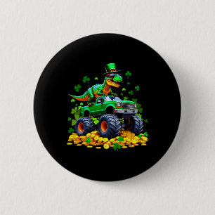 Badge Rond 5 Cm Enfants St Patricks Day 2026 - Dinosaure montant u