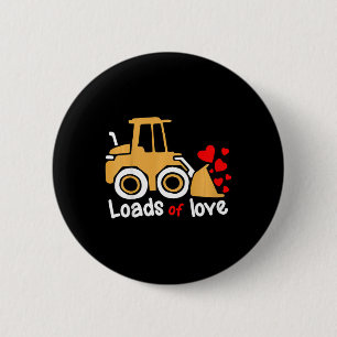 Badge Rond 5 Cm Enfants Valentines Journée Charges D'Amour Chargeu