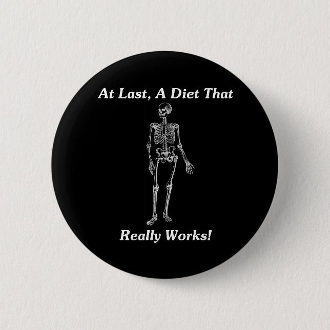 Badge Rond 5 Cm Enfin, un régime qui fonctionne vraiment ! (Devant)