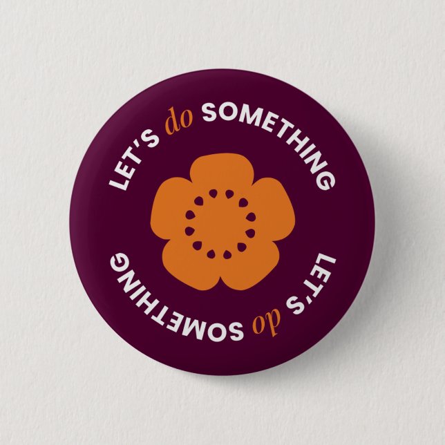 Badge Rond 5 Cm EngenderHealth: Let's Do Something - Button (Devant)