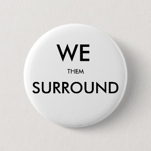 Badge Rond 5 Cm Engin Air-Air NOUS LES ENTOURONS