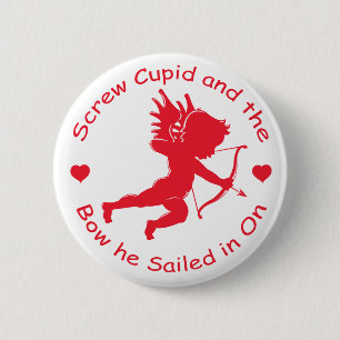 Badge Rond 5 Cm Engin anti-cupide