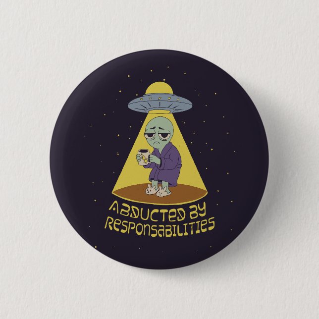 Badge Rond 5 Cm Enlevé par des responsabilités (Devant)