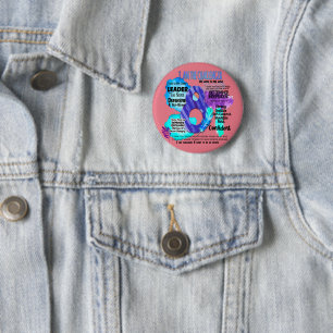 Badge Rond 5 Cm Enneagram Type 8 - Je Suis Le Challenger