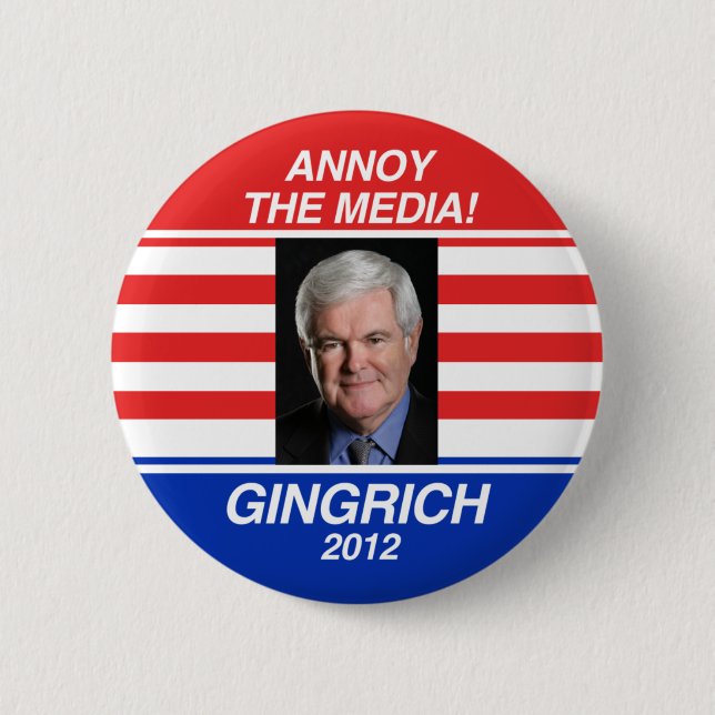 Badge Rond 5 Cm Ennuyez les médias (Devant)