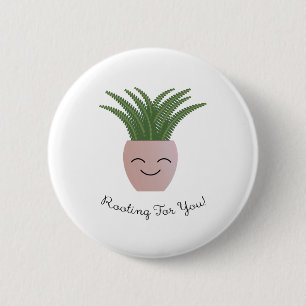 Badge Rond 5 Cm Enraciner pour vous Fern