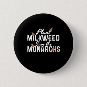 Badge Rond 5 Cm Enregistrer le papillon des monarques