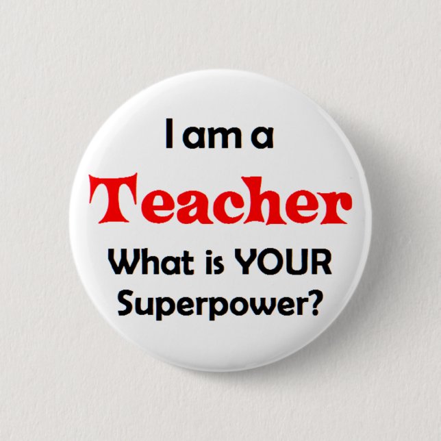 Badge Rond 5 Cm enseignant (Devant)