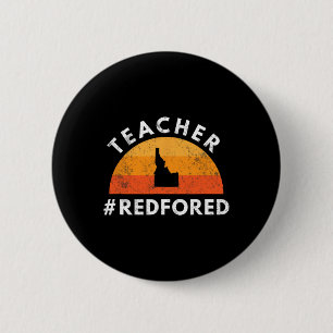 Badge Rond 5 Cm Enseignant Rouge Pour Ed Idaho Public Education 3