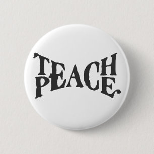 Badge Rond 5 Cm Enseignez la paix