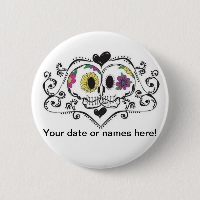 Badge Rond 5 Cm Ensemble, pour toujours (Devant)