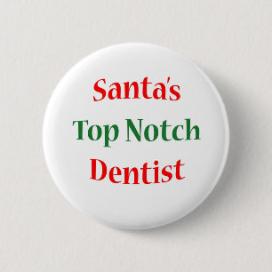 Badge Rond 5 Cm Entaille supérieure de dentiste