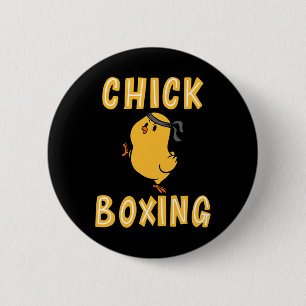 Badge Rond 5 Cm Entraînement de kickboxing Chickboxing Kick Boxing