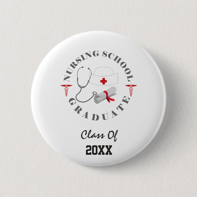 Badge Rond 5 Cm Entraînement universitaire de l'école de soins inf (Devant)