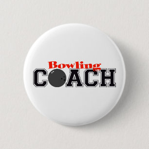 Badge Rond 5 Cm Entraîneur de bowling