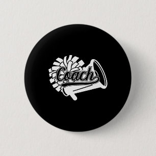 Badge Rond 5 Cm Entraîneur de cheer Meilleur entraîneur de cheerle
