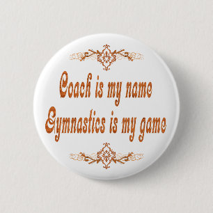 Badge Rond 5 Cm Entraîneur de gymnastique