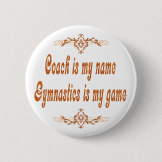 Badge Rond 5 Cm Entraîneur de gymnastique