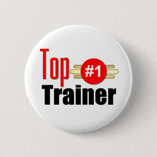 Badge Rond 5 Cm Entraîneur supérieur